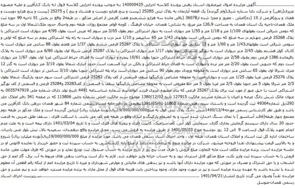 مزایده ملک 