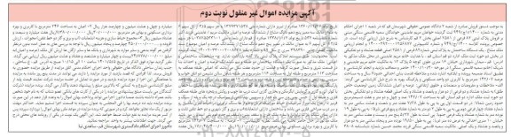 مزایده فروش پلاک ثبتی 82 فرعی از 2581 اصل بخش 1 - نوبت دوم 