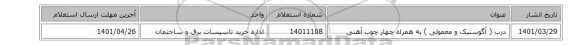 درب ( آگوستیک و معمولی ) به همراه چهار چوب آهنی