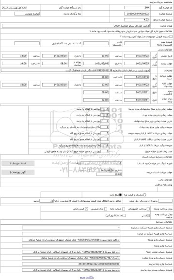 مزایده ، خودروس سراتو تمام اتوماتیک مدل 1396