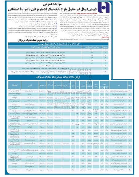 مزایده فروش اموال غیرمنقول مازاد