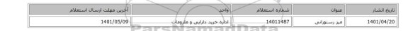 میز رستورانی