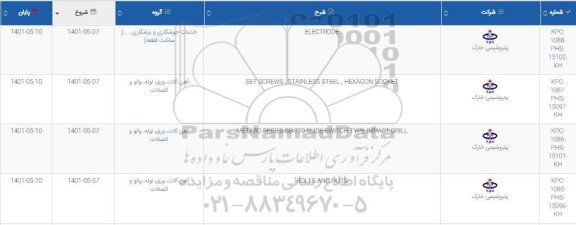 استعلام ELECTRODE ...
