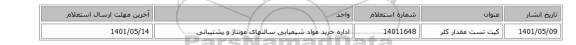 کیت تست مقدار کلر