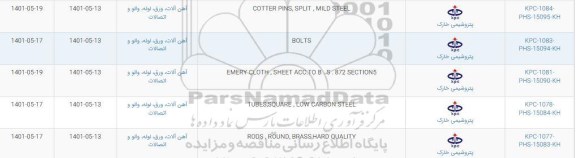 استعلام BOLTS ...