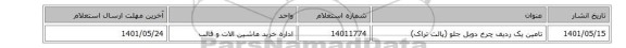 تامین یک ردیف چرخ ‎دوبل‏ ‎جلو‏  (پالت تراک)