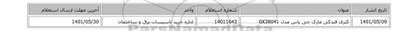 کتری فندکی مارک جی پاس مدل GK38041