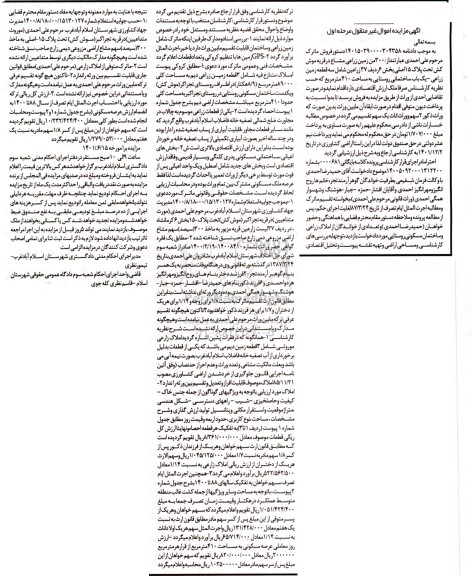 مزایده فروش مزایده 300 من زمین زراعی مشاع