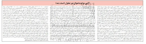 مزایده ششدانگ پلاک ثبتی 106 فرعی از 2551 اصلی بخش دو