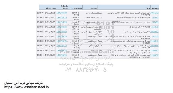 استعلام خرید ناودانی قوسی بست  ...