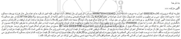 مزایده فروش  یک دستگاه جعبه دنده انتقال نیرو 6 به5 با مارک جبارنیا ساخت ایران 