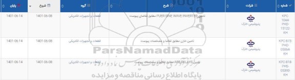 استعلام تامین PUER SINE WAVE INVERTER ...