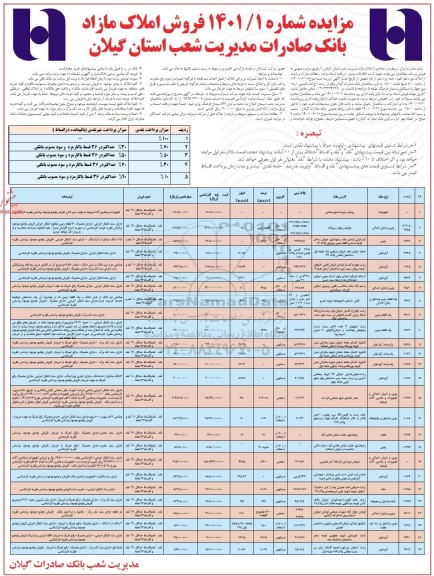 مزایده فروش املاک مازاد با کاربری مسکونی - در حال استعلام - صنعتی