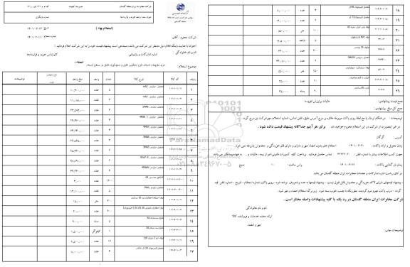 استعلام مفصل حرارتی  ...