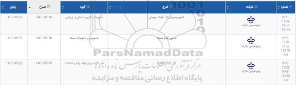 استعلام تامین یخچال  ...