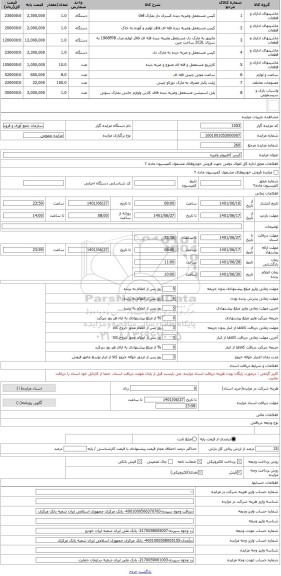 مزایده ، کیس کامپیوتر وغیره