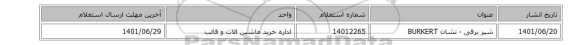شیر برقی - نشان BURKERT