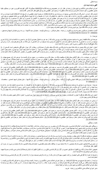 مزایده فروش الف) ساختمان مسکونی مخروبه پدری
