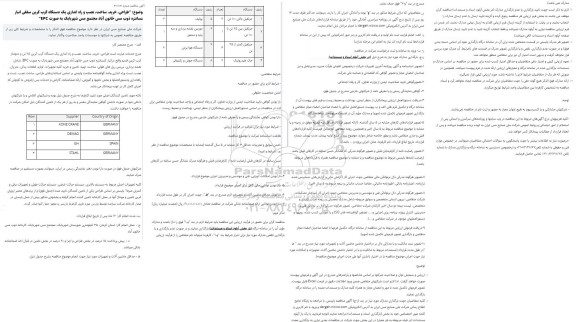 مناقصه طراحی، خرید، ساخت، نصب و راه اندازی یک دستگاه گرب کرین 25 تن و دمونتاژ کرب کرین