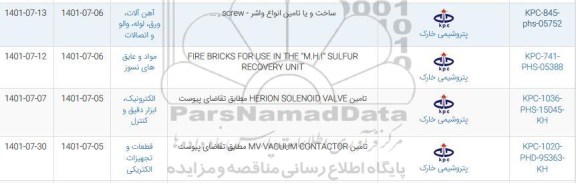 استعلام ساخت و یا تامین انواع واشر screw.....
