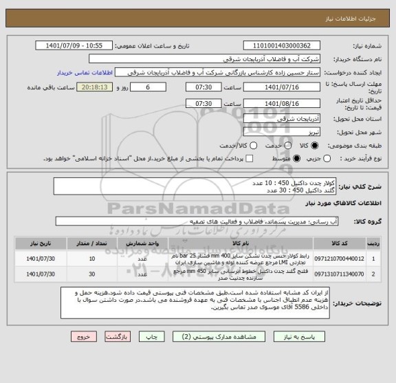 استعلام کولار چدن داکتیل 450 : 10 عدد
گلند داکتیل 450 : 30 عدد
