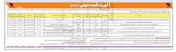 مناقصه ،مناقصه پروژه عملیات اجرایی احداث ساختمان نگهبانی بوعلی...