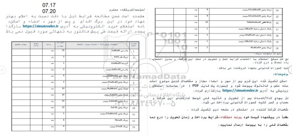 استعلام واشر مسی 2*46*50 و...