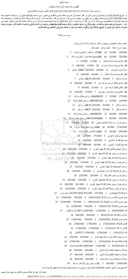 مزایده اجناس مغازه 