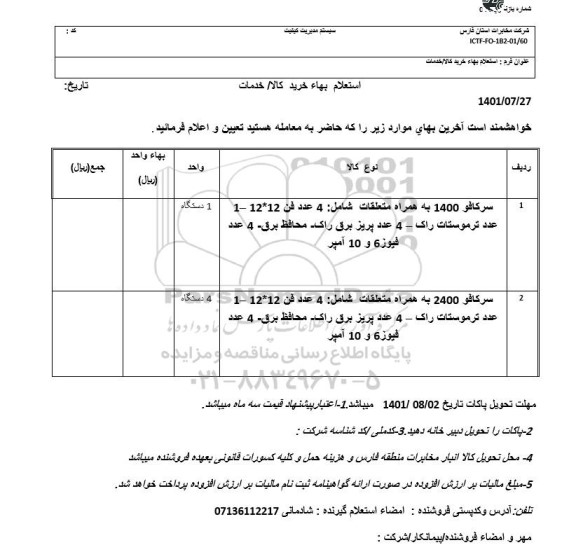 استعلام سرکافو 1400	