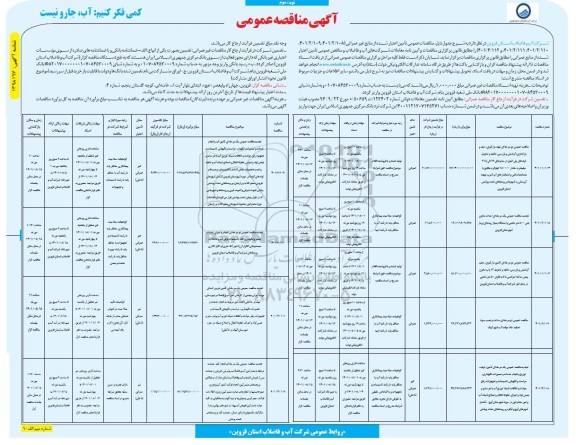 مناقصه عمومی دو مرحله ای تهیه، بارگیری، حمل و باراندازی ... - نوبت دوم