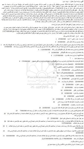مزایده فروش 1    دو دست  مبل  راحتی  7  نفره  و...