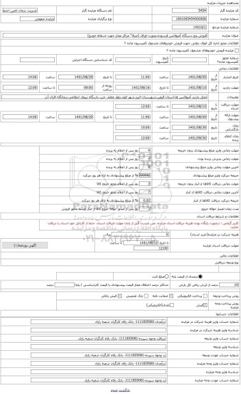 مزایده ، آمبولانس نیسان پاترول مدل 1374 به شماره پلاک 79-663ج25