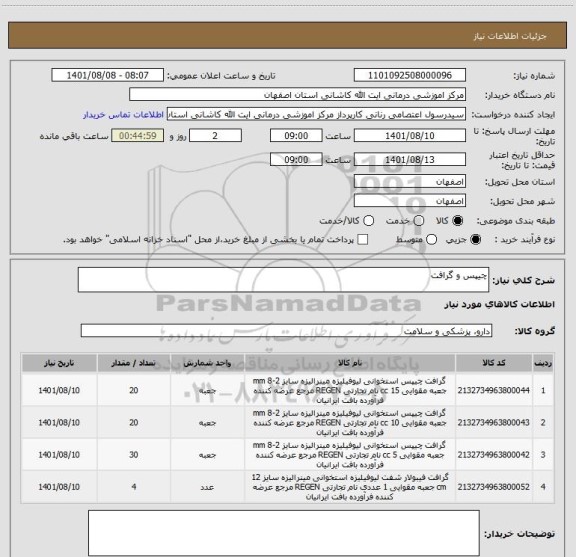 استعلام چیپس و گرافت