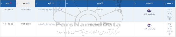 استعلام VALVE ...