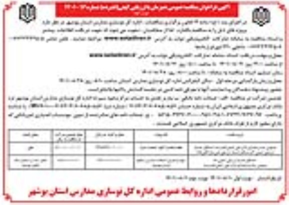 فراخوان مناقصه با ارزیابی کیفی تهیه و نصب کولر اسپیلت سرد...-  نوبت دوم
