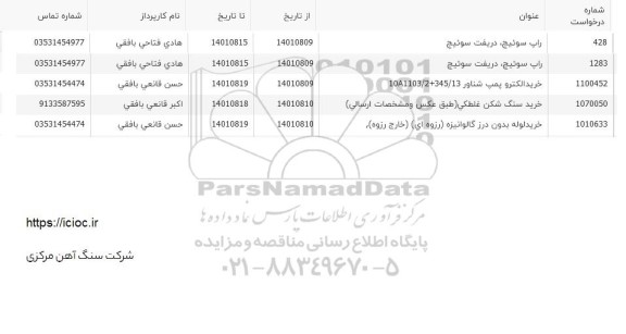 استعلام راپ سوئیچ