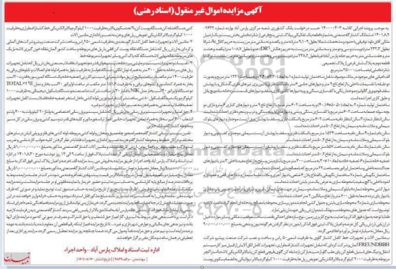 مزایده ششدانگ کشتارگاه صنعتی 