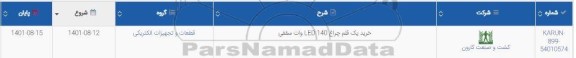 استعلام خرید یک قلم چراغ LED140 وات سقفی