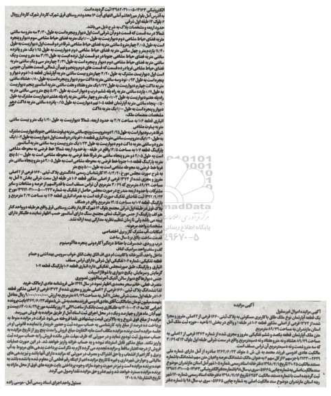 یک قطعه اپارتمان نوع ملک طلق با کاربری مسکونی به پلاک ثبتی 1660 فرعی از 2 اصلی 6