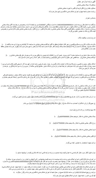 مزایده ملک با کاربری مسکونی