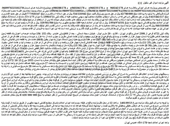 مزایده پلاک ثبتی 4721 فرعی از 2398 اصلی