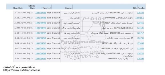 استعلام فیلتر روغن کمپرسور و...