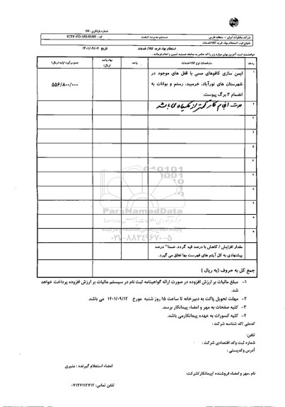 استعلام ایمن سازی کافوهای مسی یا قفل های موجود 