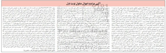 مزایده فروش سهام