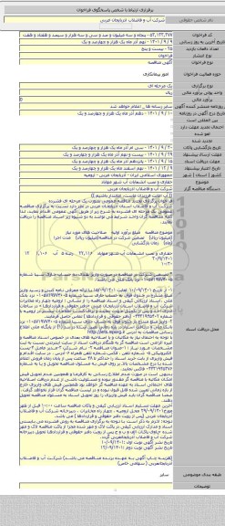 مناقصه, حفاری و نصب انشعابات آب شهر مهاباد