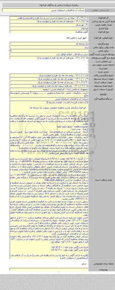مناقصه, خرید ، بارگیری ، حمل ، باراندازی و تحویل .......... پروژه ۲۱ روستایی شهرستان ماکو