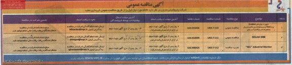 مناقصه عمومی خرید تجهیزات وای فای....
