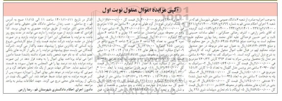 مزایده فروش سرامیک کف به ابعاد 80 * 80 سانتی متر ...