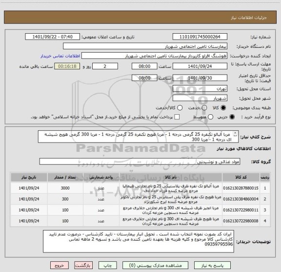 استعلام  مربا آلبالو تکنفره 25 گرمی درجه 1 - مربا هویج تکنفره 25 گرمی درجه 1 - مربا 300 گرمی هویج شیشه ای درجه 1 - مربا 300 
 گرمی انجیر شیشه ای درجه 1