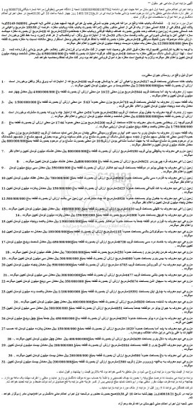 مزایده فروش ششدانگ یکباب خانه